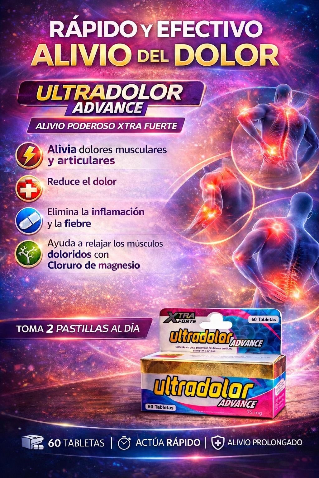 UltraDolor Advance Arthritis pain relief /Anti Inflammatory/Alivio Articular