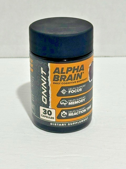 ONNIT Alpha Brain Daily Cognitive Support 30ct 08/2027