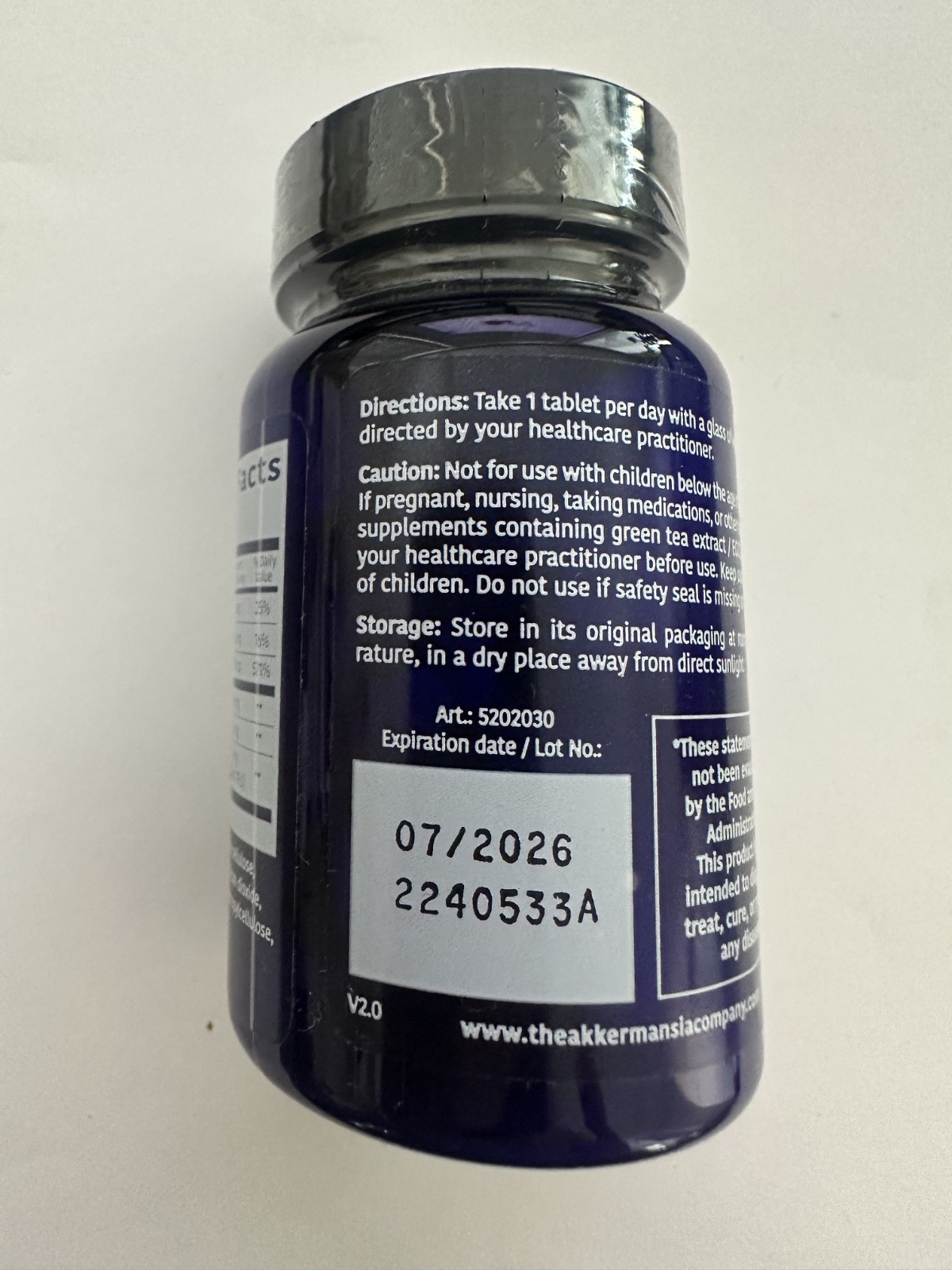 Akkermansia Company Healthy Weight – 30 Tablets Exp 07/2026