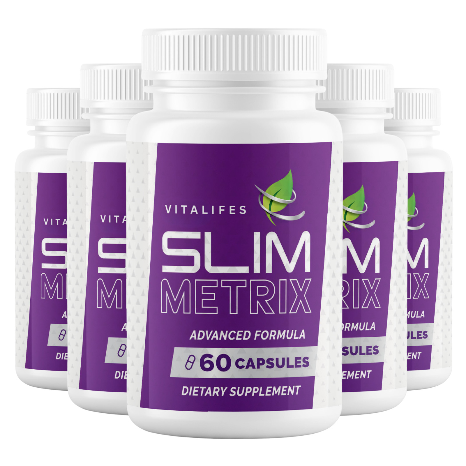 (5 Pack) Slim Metrix Advanced Formula Energy & Fitness SlimMetrix 300 Capsules