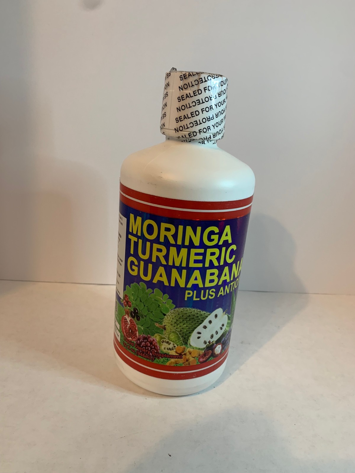 JUGO de MORINGA TURMERIC GUANABANA PLUS ANTIOX 32FL.OZ ANTI INFLAMATORIO 4/2028