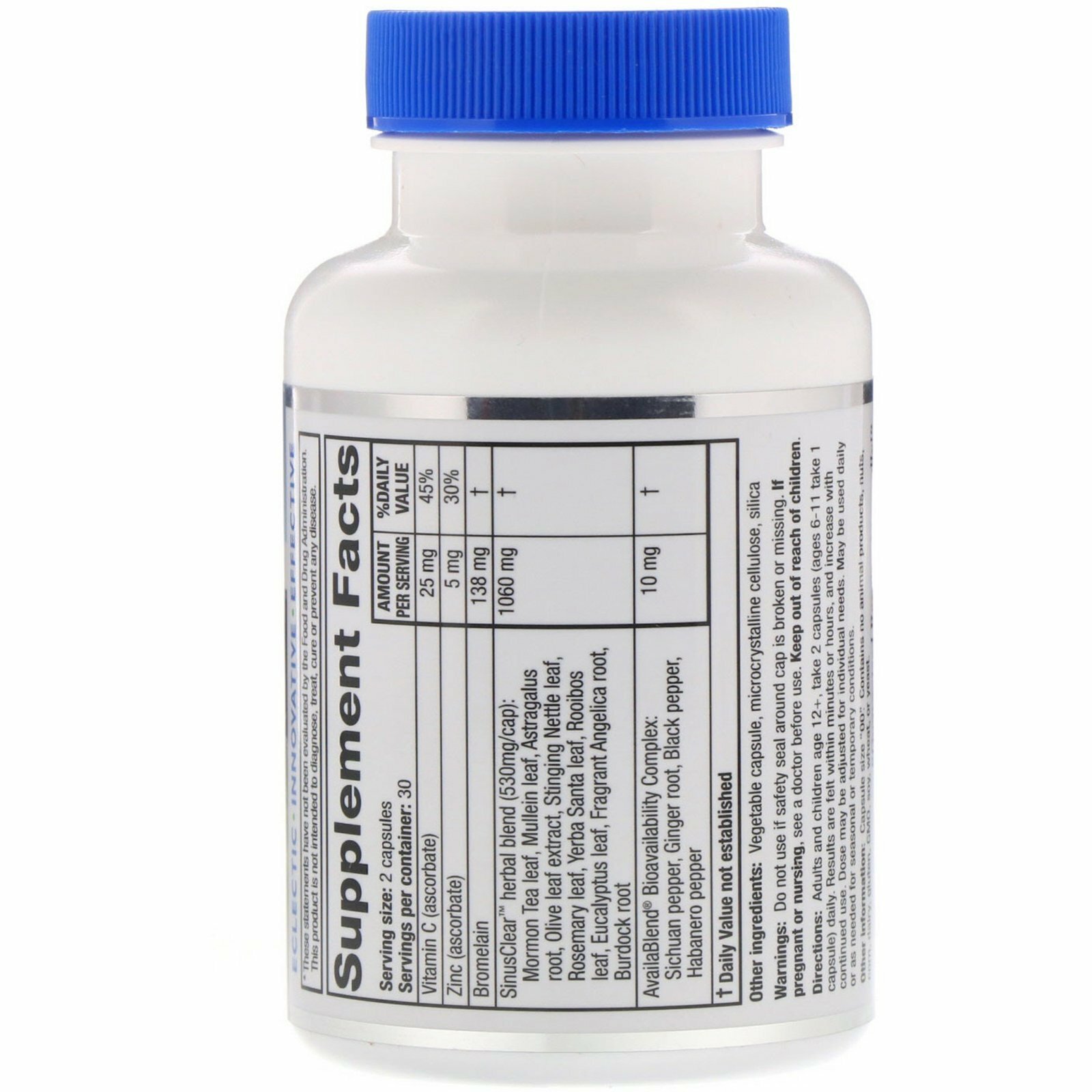RidgeCrest Herbals, SinusClear, 60 Vegan Capsules