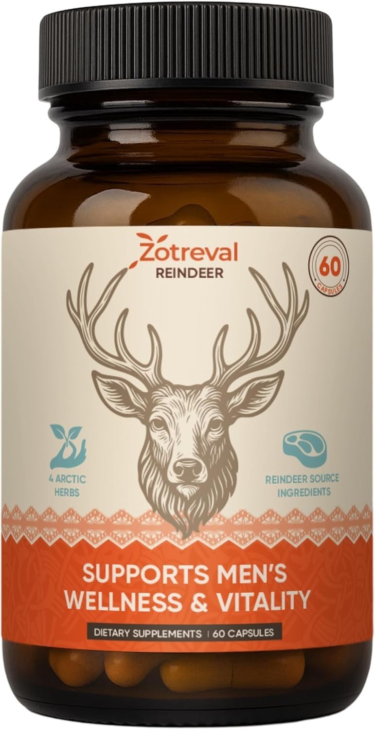 Primal Viking Men’S Overall Well-Being Supplement – Arctic Herbal & Caribou Extr