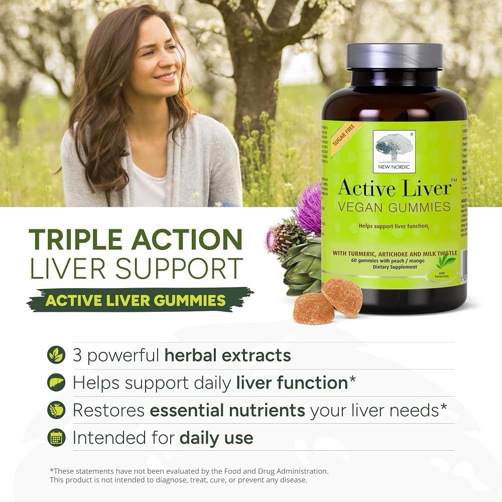 Active Liver™ Vegan Gummies, Peach/Mango, 60 Gummies 9/28