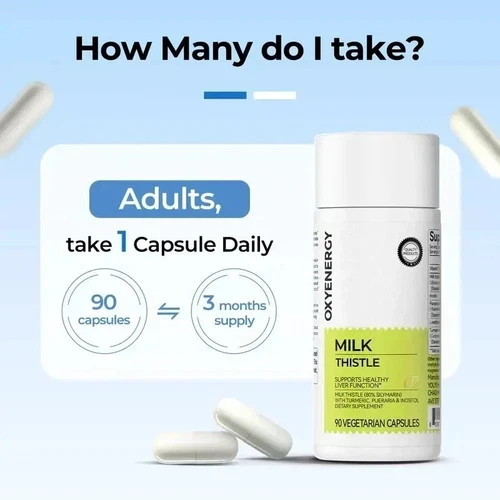 Oxyenergy Milk Thistle Liver Detox & Colon Cleanse,Natural Liver Health Support
