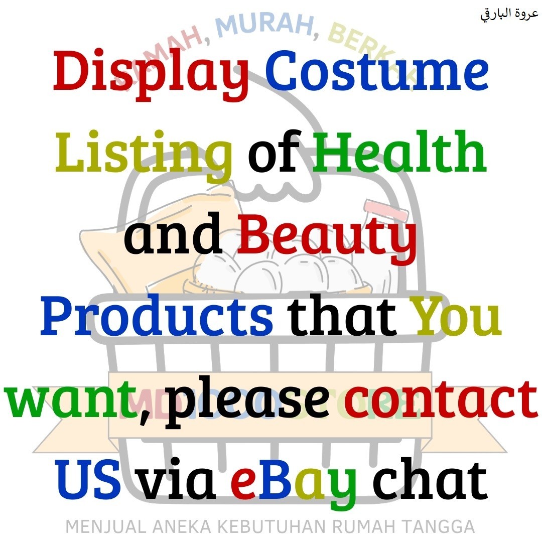 Costum Listing for Indonesian Herbal or Vitamin Health Beauty Product you WANT