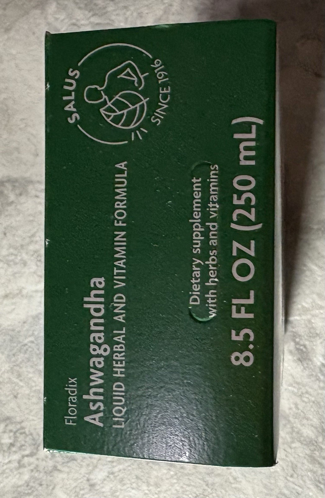 Floradix Ashwagandha Liquid Herbal & Vitamin Formula Supplement 8.5oz Vegan NIB