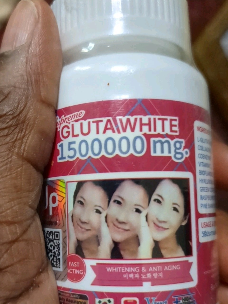 6X Supreme Gluta White 150000mg. Glutathione Skin Whitening 30 Softgel 6pieces