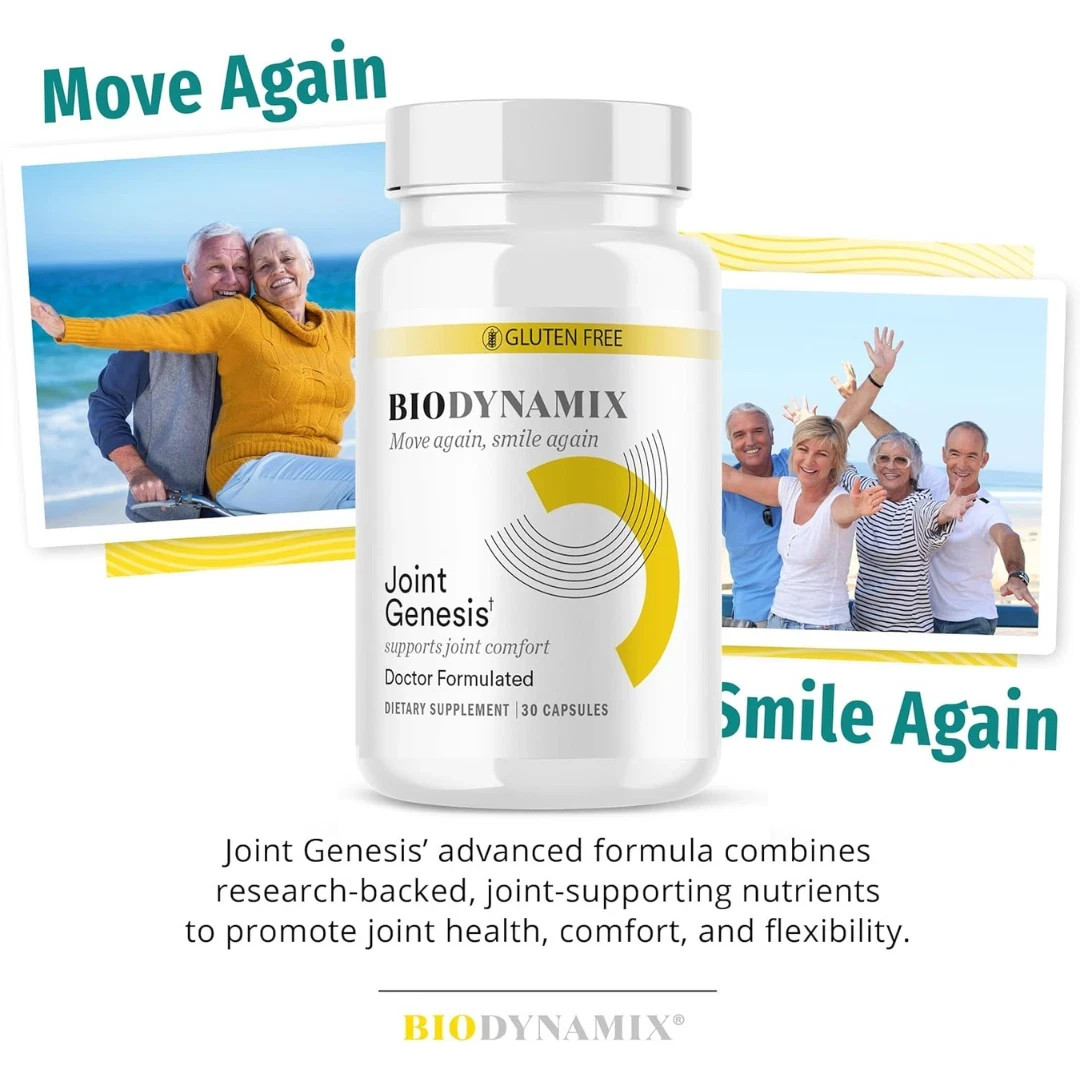 Joint Genesis BioDynamix – Premium Grade Joint Support Supplement – 30 Capsules