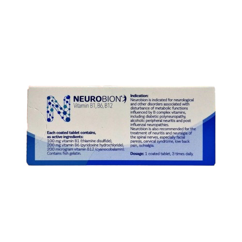 Neurobion 60’s Vit B1, B6, B12 for Numbness, Tingling & Nerve Relief Exp 09/2025