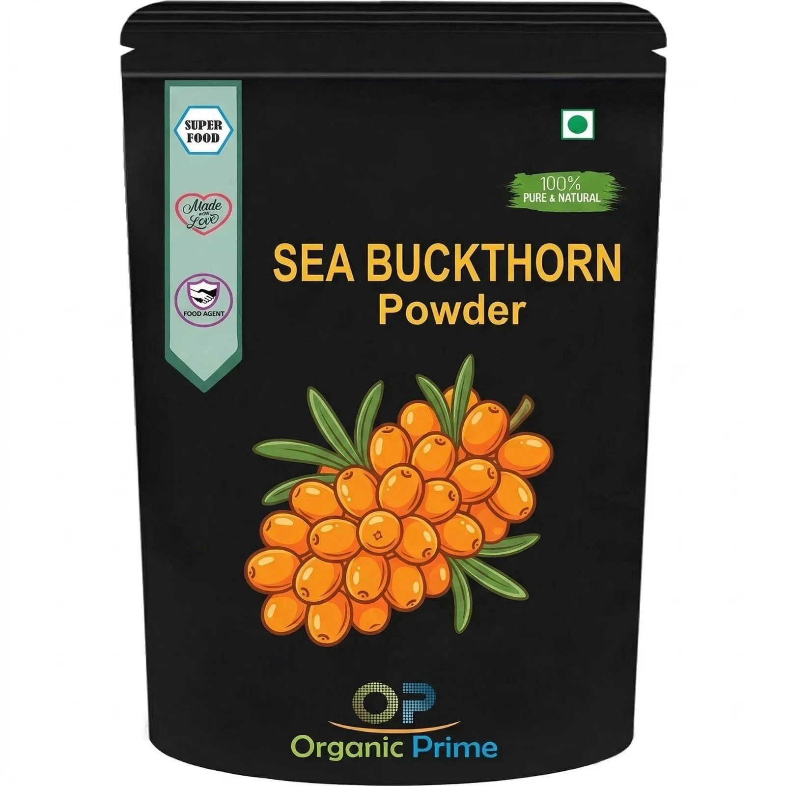 Organic Prime 100% Pure & Natural Sea Buckthorn Powder – Vitamin C Superfood