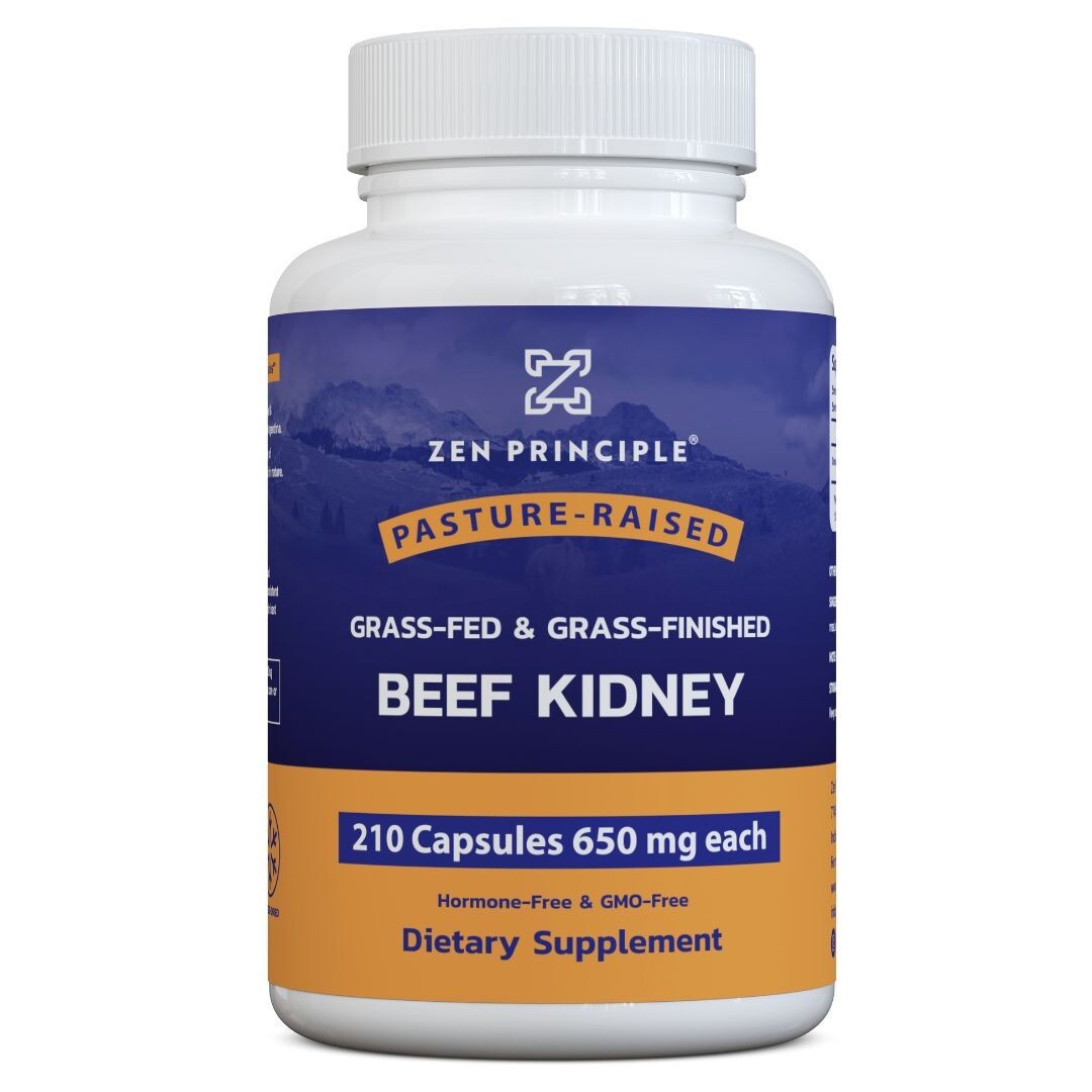 Grass Fed Beef Kidney Supplement, 210 Capsules, 3250mg.