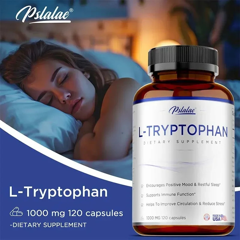 L-Tryptophan 120pcs – Improves Mood, Enhances Sleep Quality, and Relieves Stress