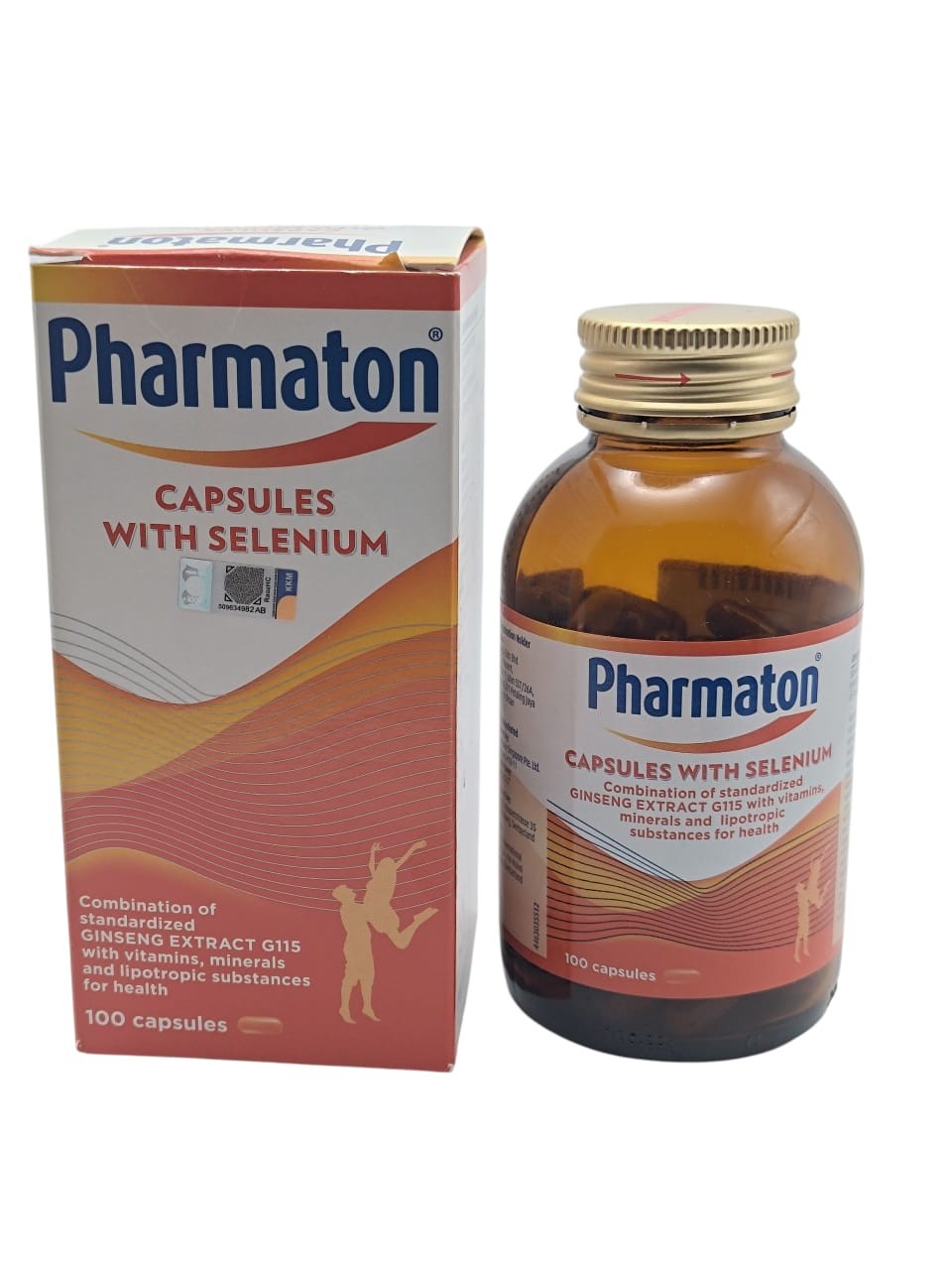 Pharmaton 100 Tablets | Energy Booster Ginseng + Selenium | Original Sealed