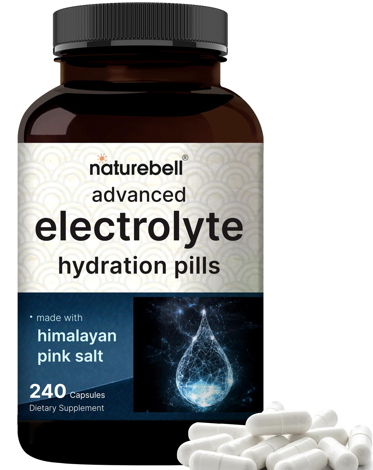 Advanced Electrolyte Pills, 240 Capsules | Salt Pills 240 Count (Pack of 1)