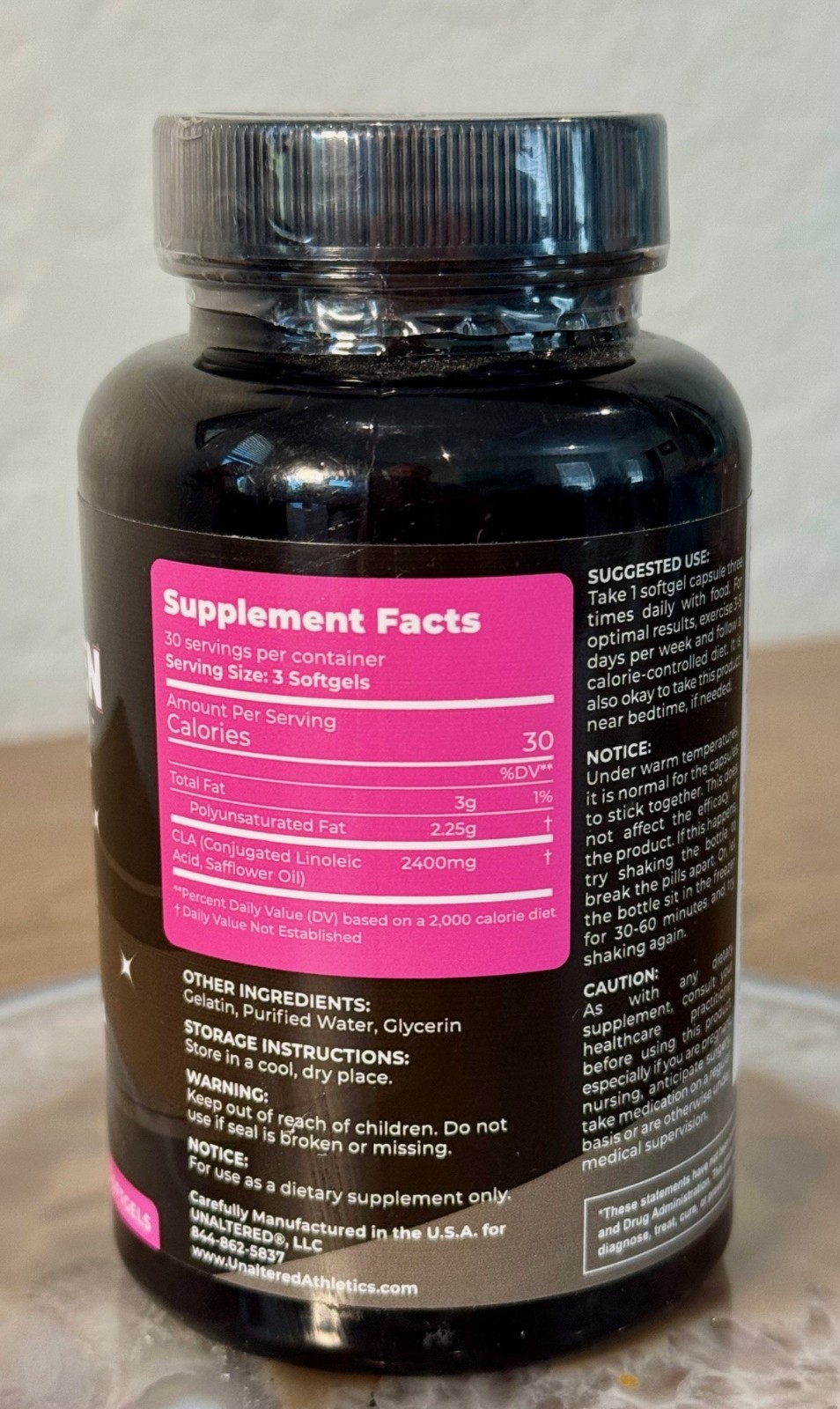 Unaltered Slim Tighten Tone Belly Fat Burner for Women Lose Fat Reduce Bloating