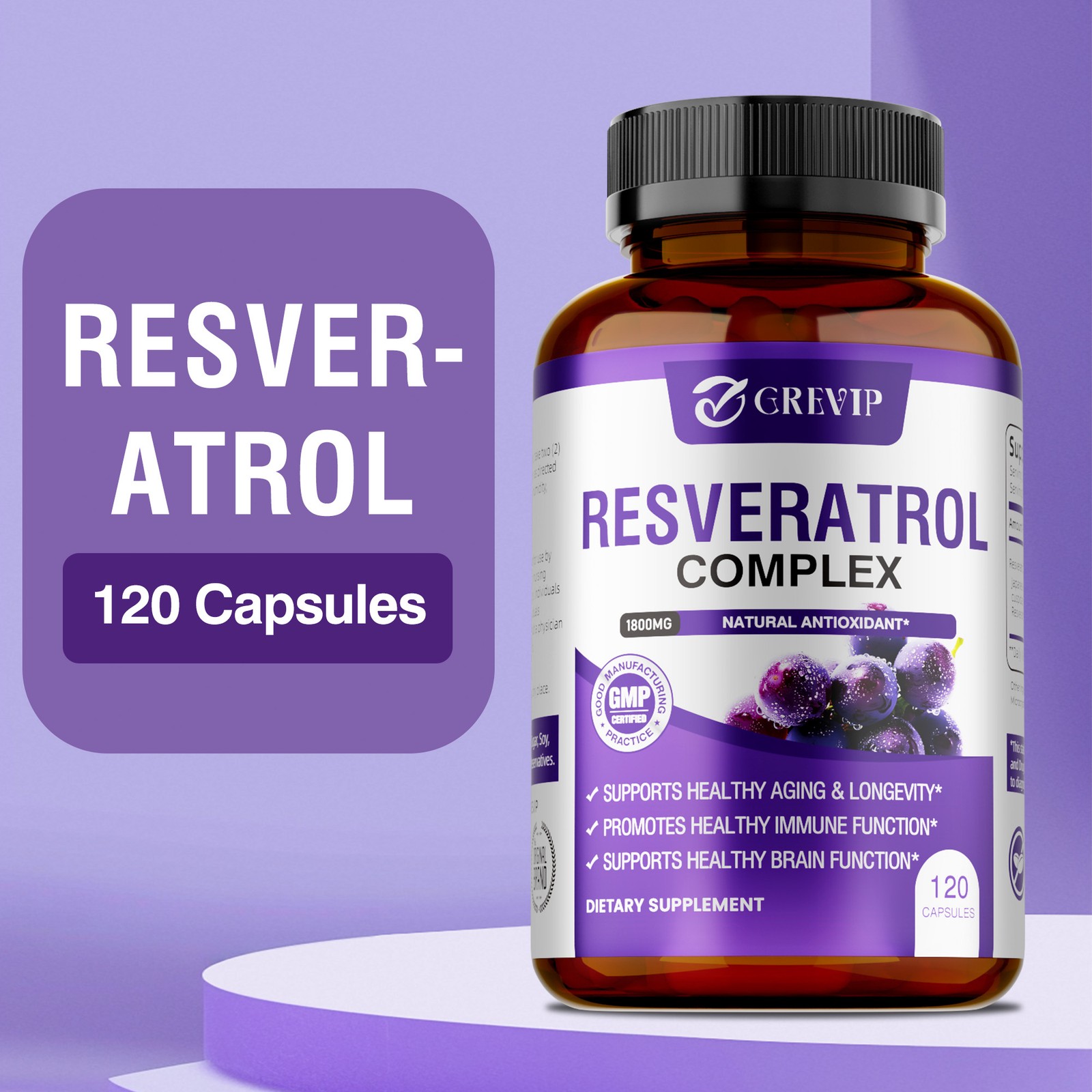 Resveratrol Complex 240pcs – Supports Cellular Energy and Repair, Skin Health