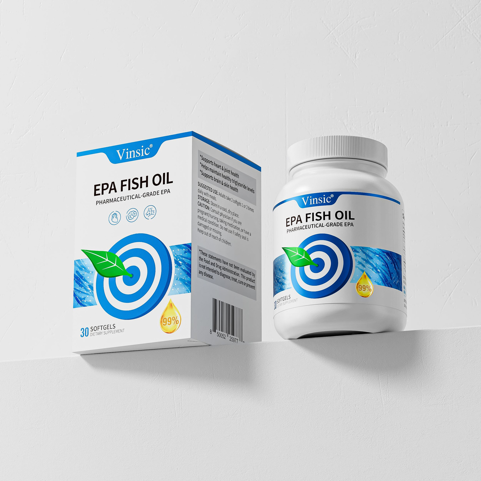 IFOS 5-Star Certified EPA – 99% High Purity Vinsic, Made in Switzerland