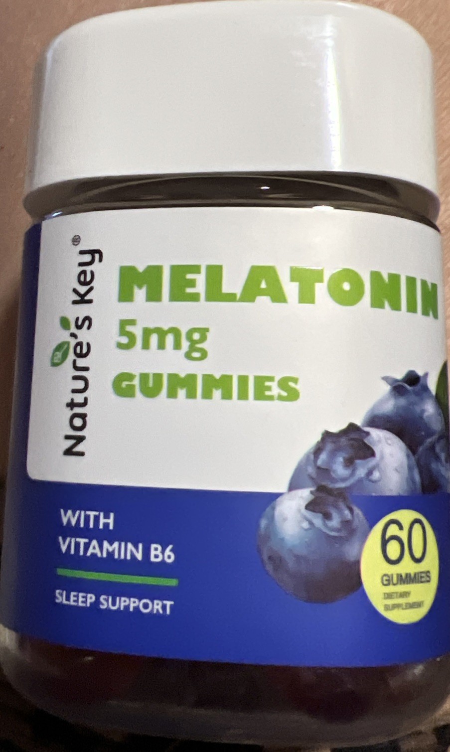 Nature’s Key Melatonin Gummies for Kids & Adults, 5mg Dose Gummy with Vitamin B6