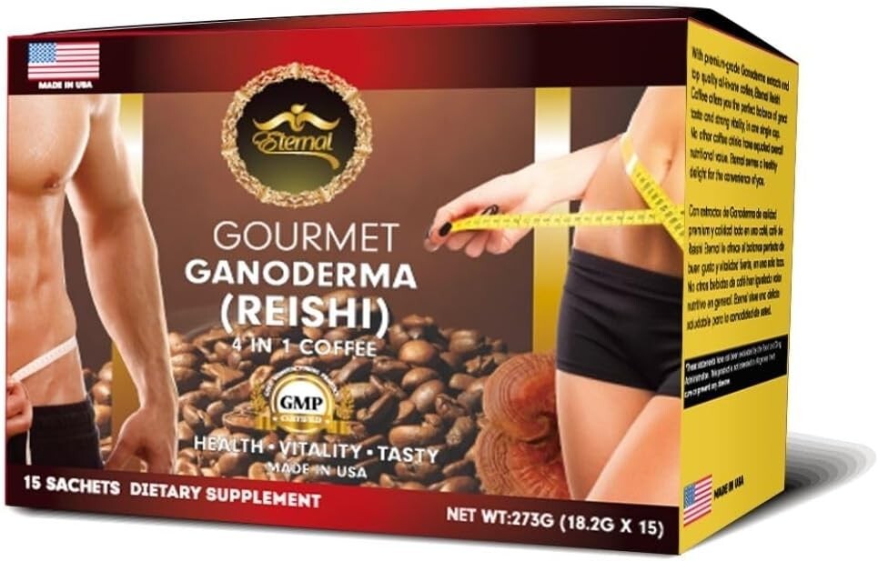Eternal Spirit Beauty Nuevo Cafe Asiático con Ganoderma Reishi 4 En 1 (15 Un)