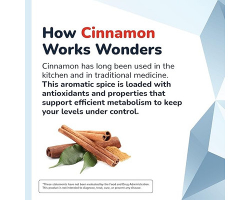 CinnaChroma Capsules – Cinnamon Supplements with 10:1 Extract Chromium, Vanadium