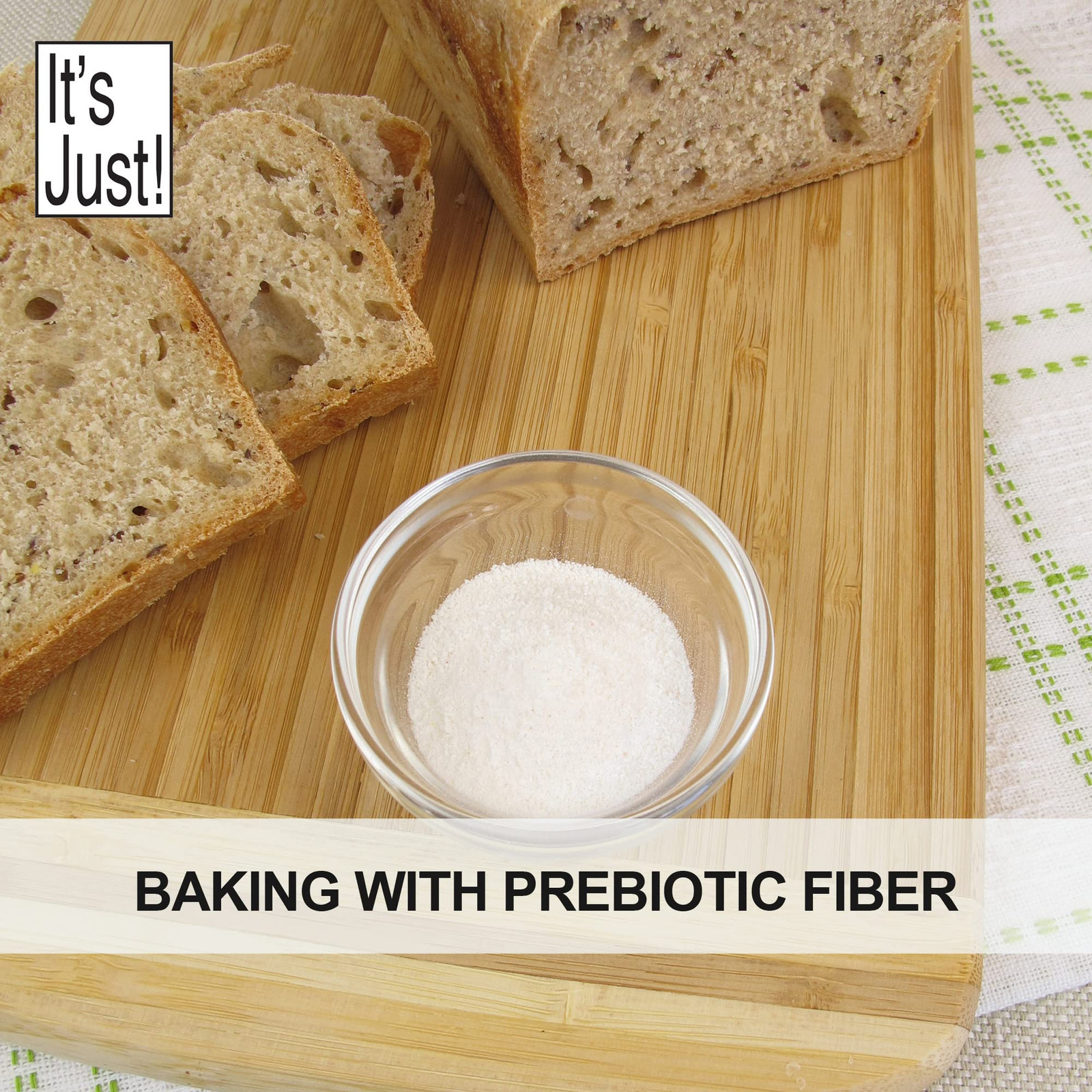 It’s Just! – Inulin Prebiotic Fiber, Water Soluble, Chicory Root Powder, Prom…
