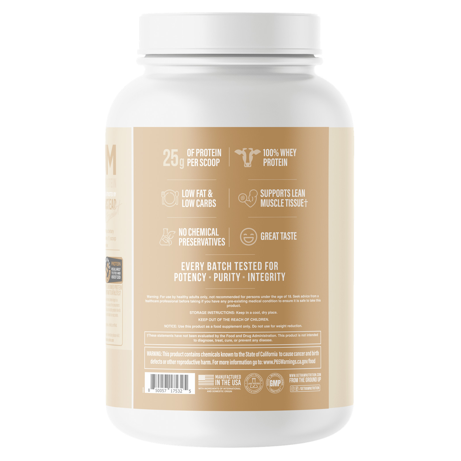 Itholate Protein Powder, Growth & Recovery, Vanilla Oatmeal Cookie, 15 Servings