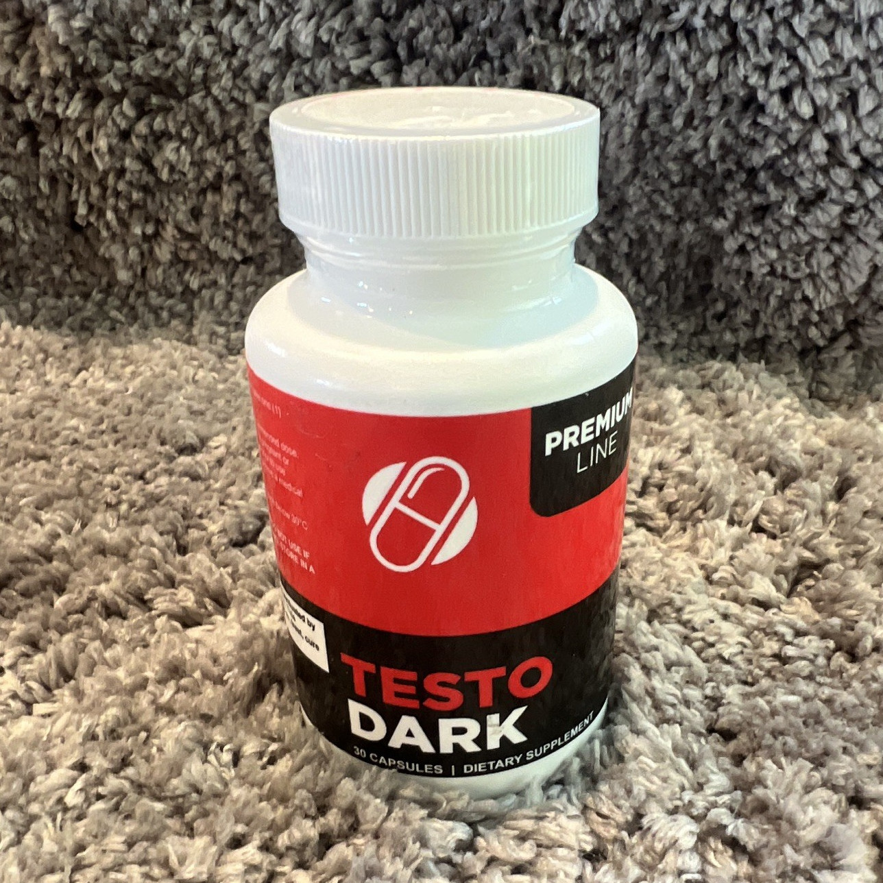 Testo Dark Premium Line Men’s Health Dietary Supplement, 30 Veg Capsules