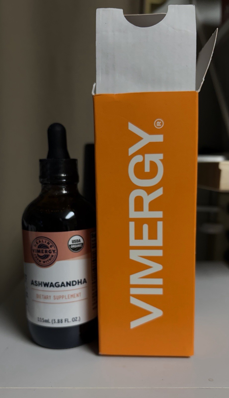 Vimergy Ashwagandha 3.88 Oz NEW Exp. 7/27