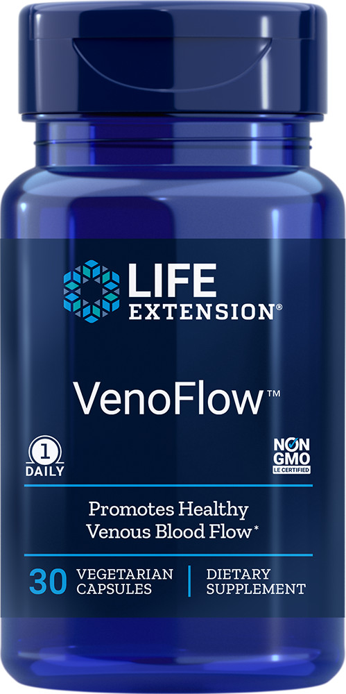 Life Extension VenoFlow Venous Flow – 30 Vegetarian Capsules – Newest Expiration