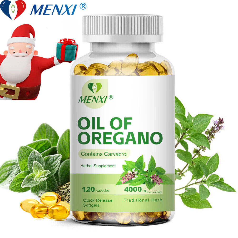 120pcs Oil of Oregano – with Carvacrol, Black Seed Oil – Natural Immune Support