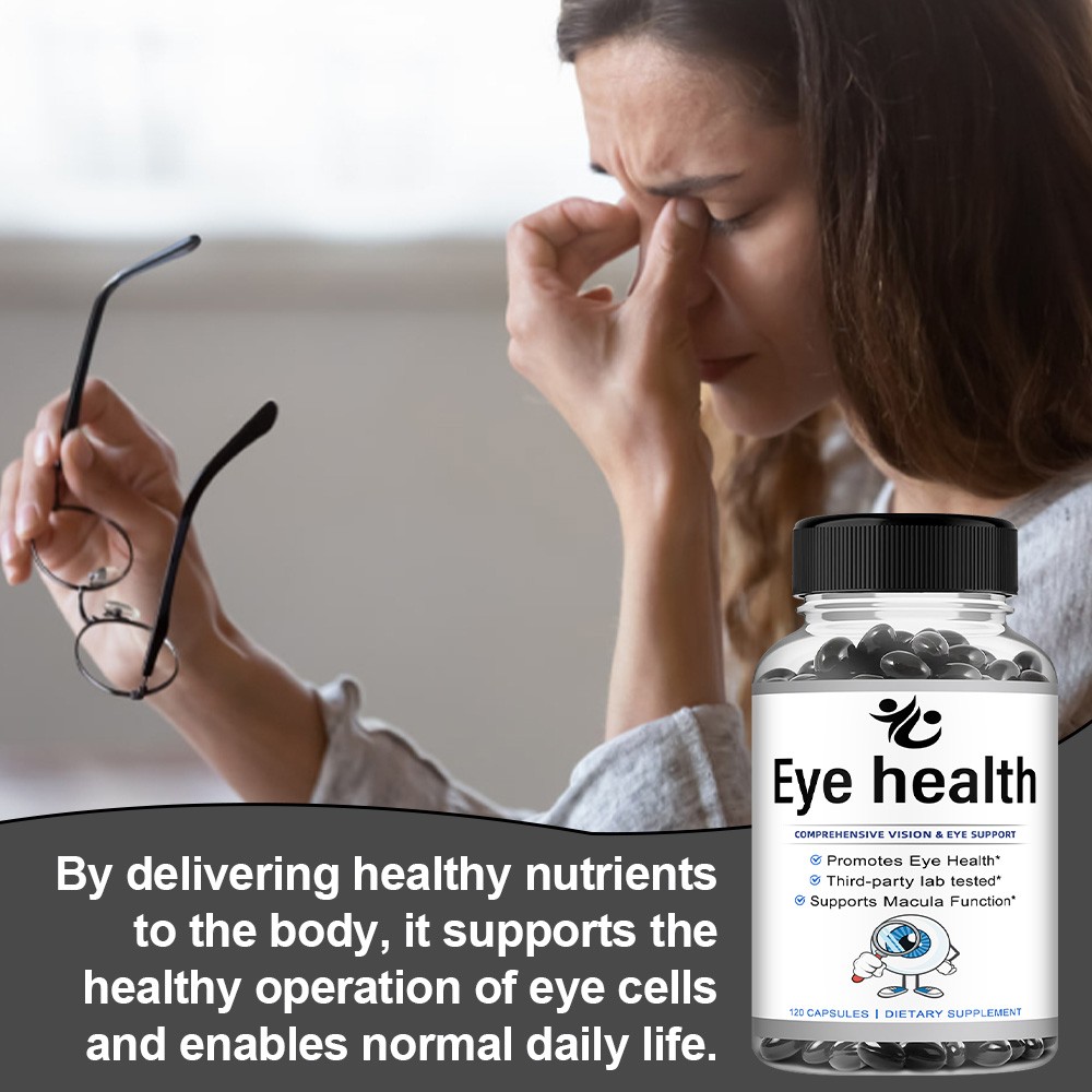 Eye Vitamins With Lutein,Zeaxanthin,Astaxanthin,Marigold Flower Extract 120 Caps