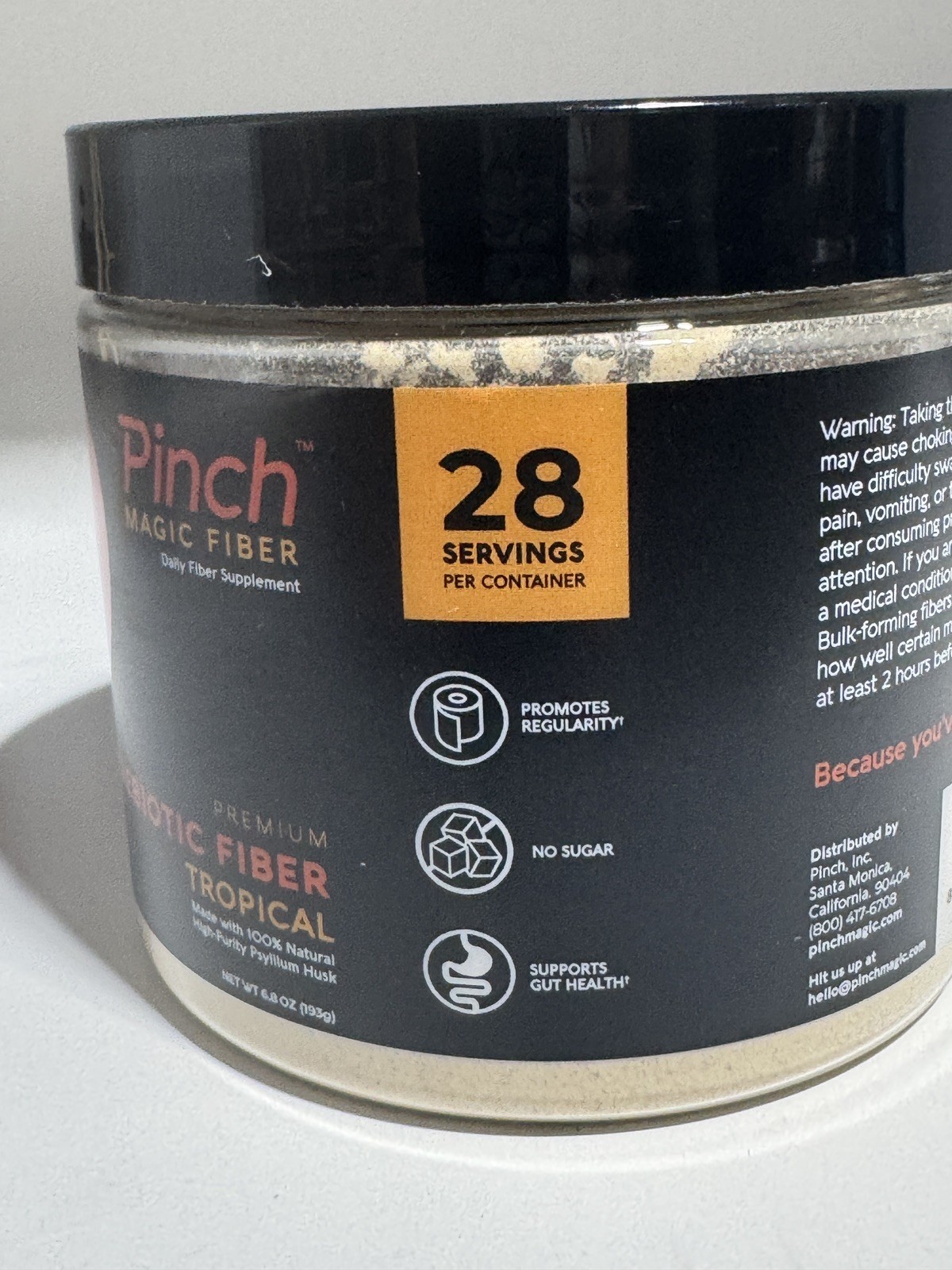 Pinch Magic Fiber Supplement Powder | Tropical