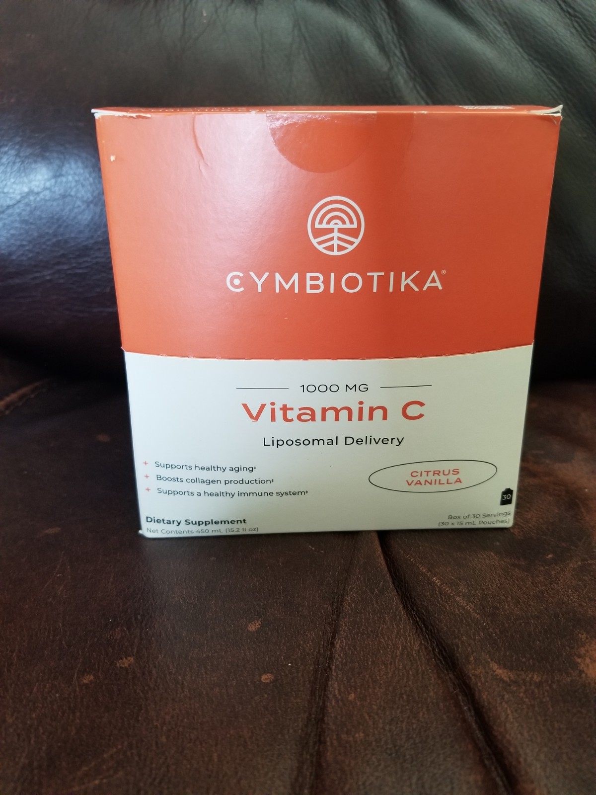 Cymbiotika, Vitamin C, Liposomal Delivery, Citrus Vanilla, 30 Pouches, Ex 02/26