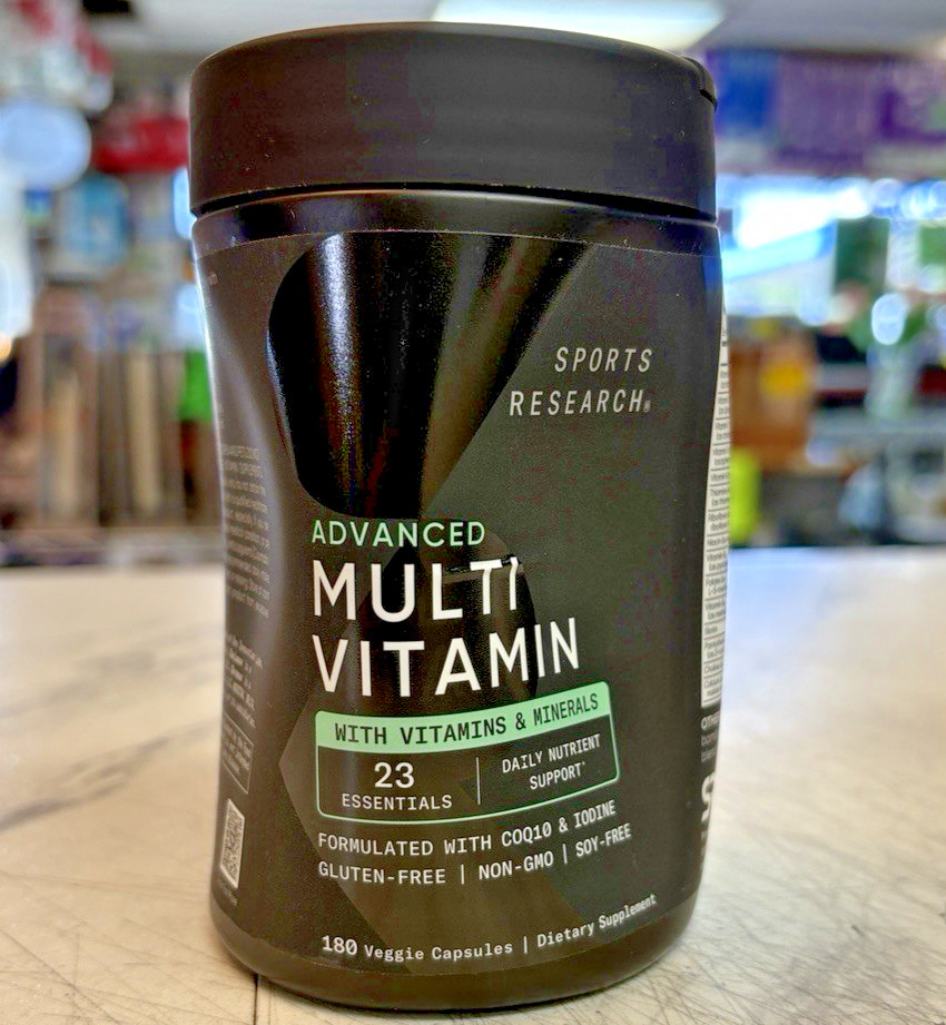 Sports Research Advanced Multivitamin 180 Veggie Capsules EXP 10/2027