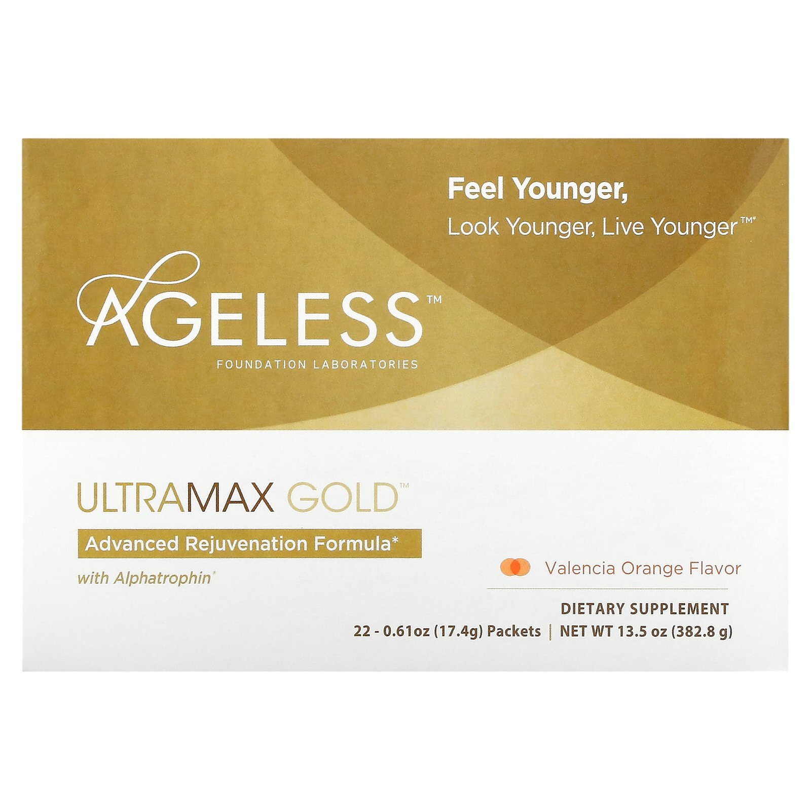 UltraMax Gold, Advanced Rejuvenation Formula with Alphatrophin, Valencia Orange,