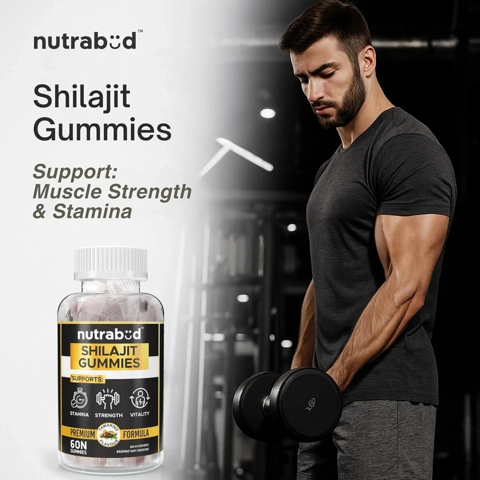Shilajit Gummies Max Strength | Pure 100% Authentic Himalayan Origin 60 gummies