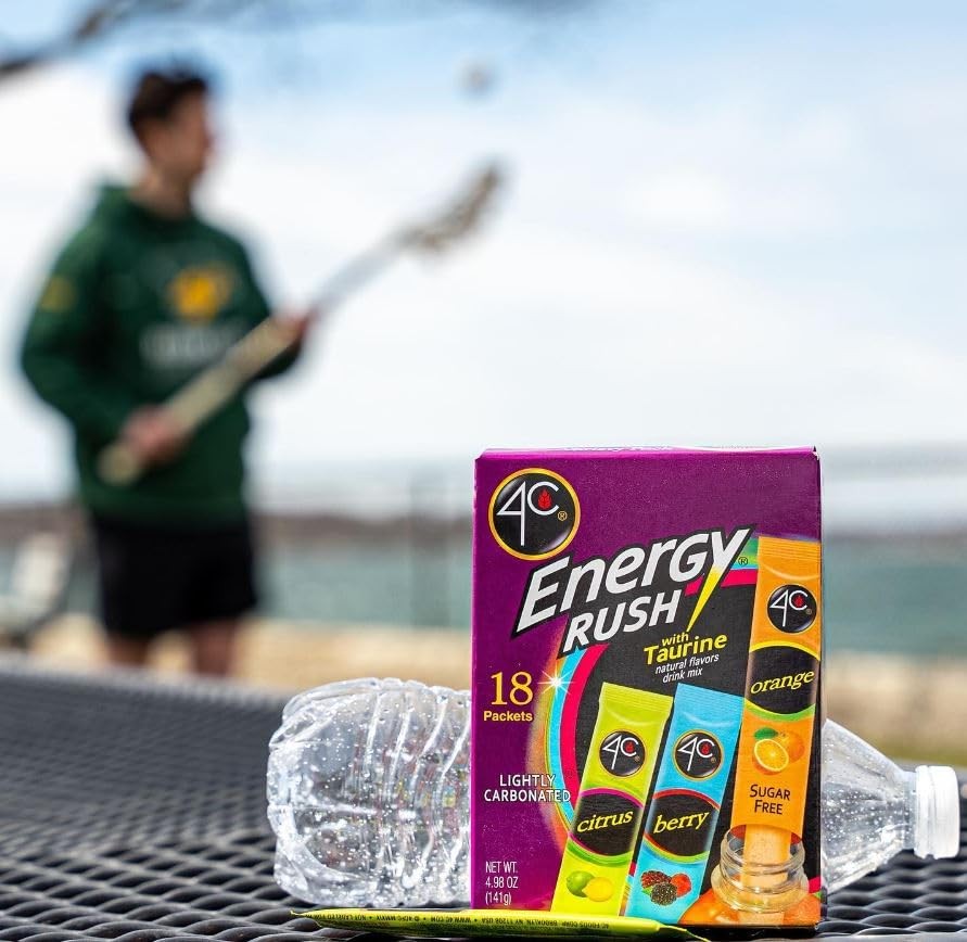 4C Energy Rush Stix, Variety 1 Pack, 40 Count, Single 11 Ounce (Pack of 1)
