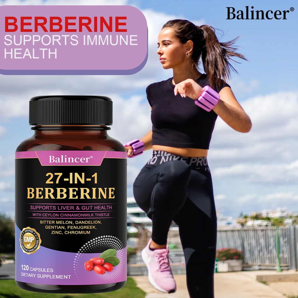 Berberine Supplement Enhance Immune Function Antioxidants 30/60/120 Capsules