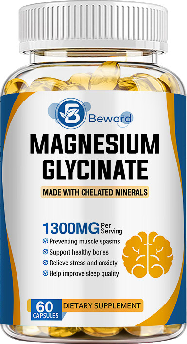 1330mg Magnesium Glycinate High Absorption,Improved Sleep,Stress,Anxiety Relief