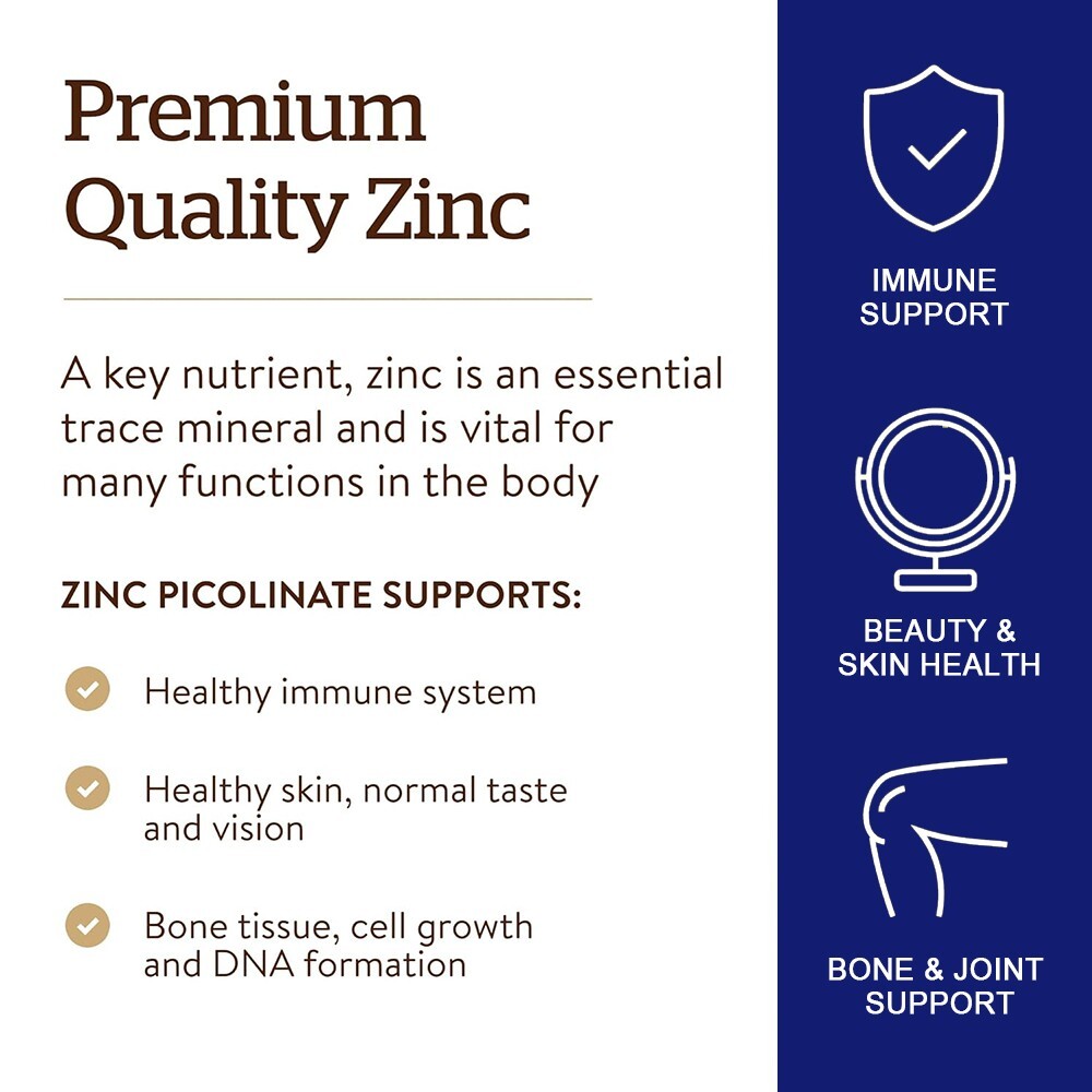 Zinc Picolinate 22mg, Body Preferred Form – Gluten Free and Non-GMO