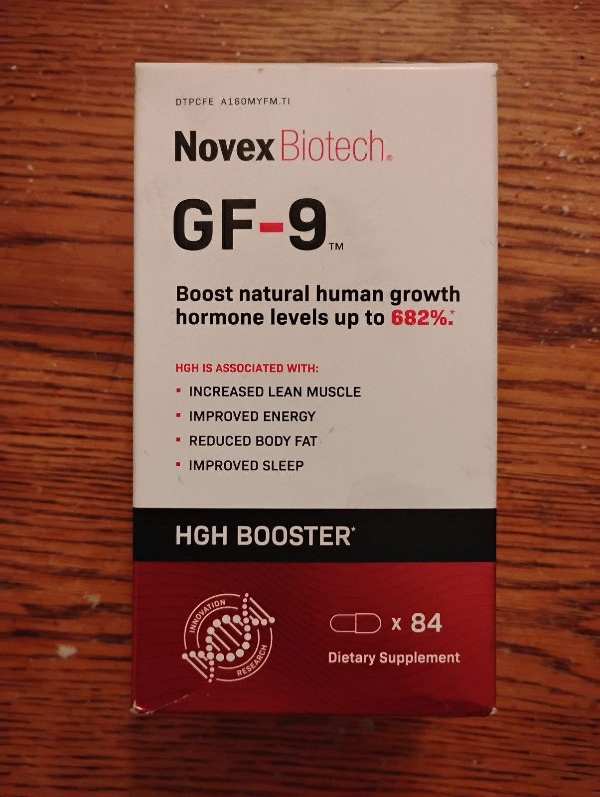 Novex Biotech GF-9 GH Boosting Supplement 84 Count – EXP 05/2028