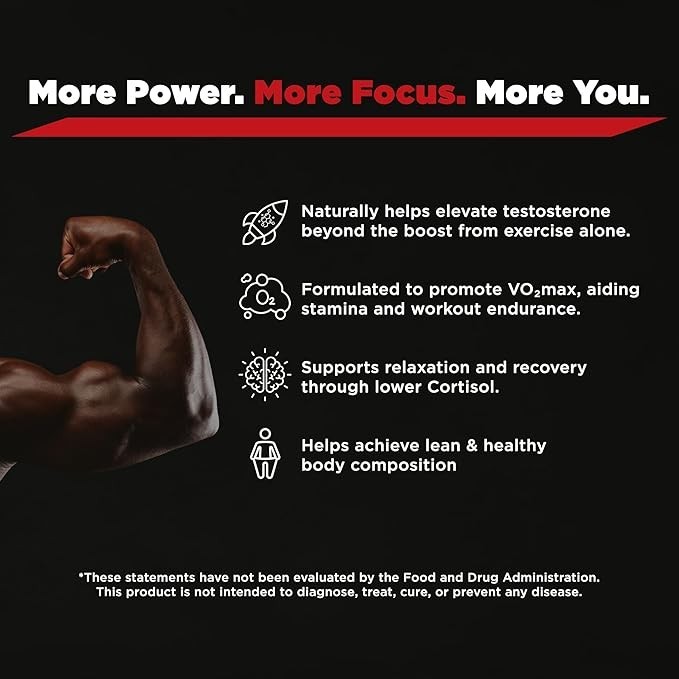 Testosil Testosterone Booster Supplement for Men – 120 Capsules