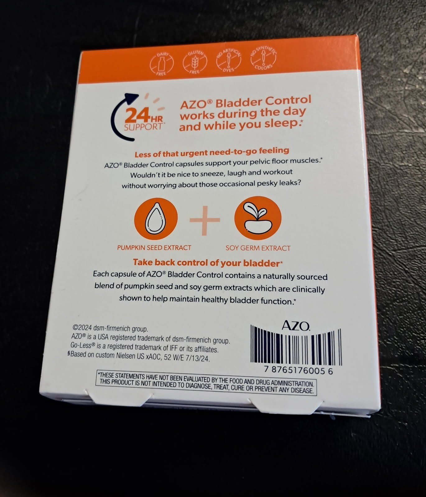 Azo Bladder Control – 72 capsules . Brand new, never opened. Exp 10/27