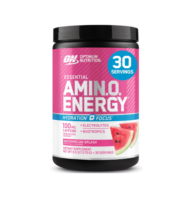 Optimum Nutrition Essential Amino Energy Hydration Plus Focus Powder, Watermelon