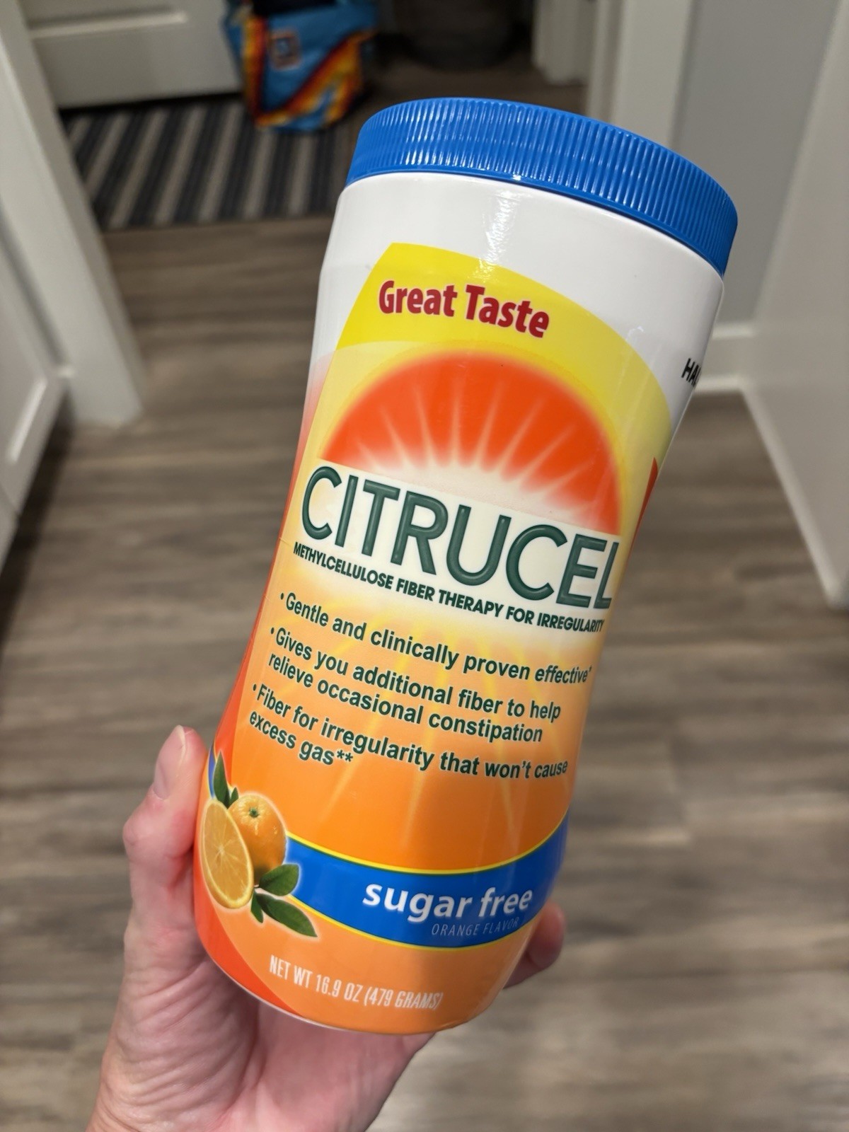 CITRUCEL Sugar Free Fiber Powder Orange Flavor 16.9 Gentle Effective 16.9 Oz New