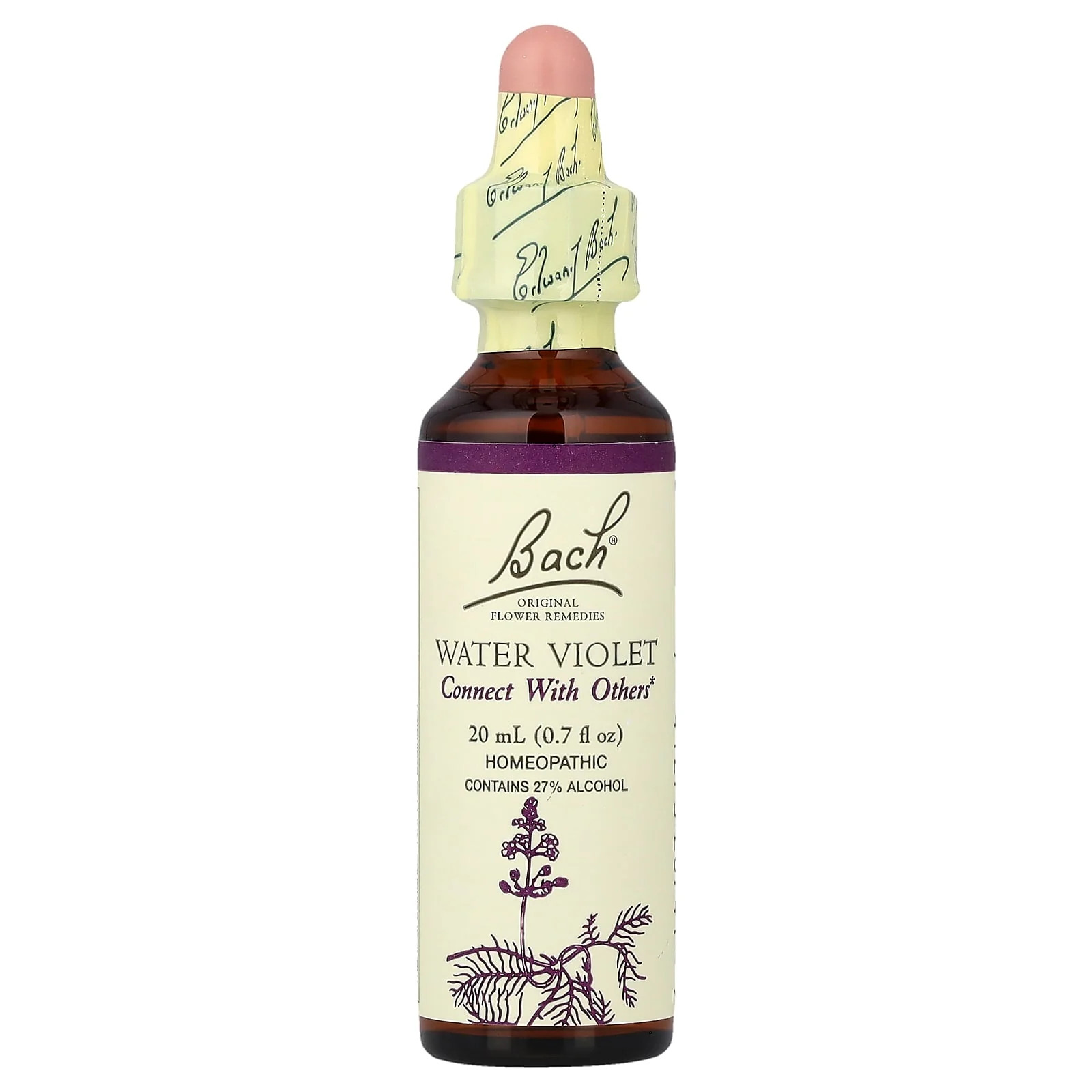 2 X Bach, Original Flower Remedies, Water Violet, 0.7 fl oz (20 ml)