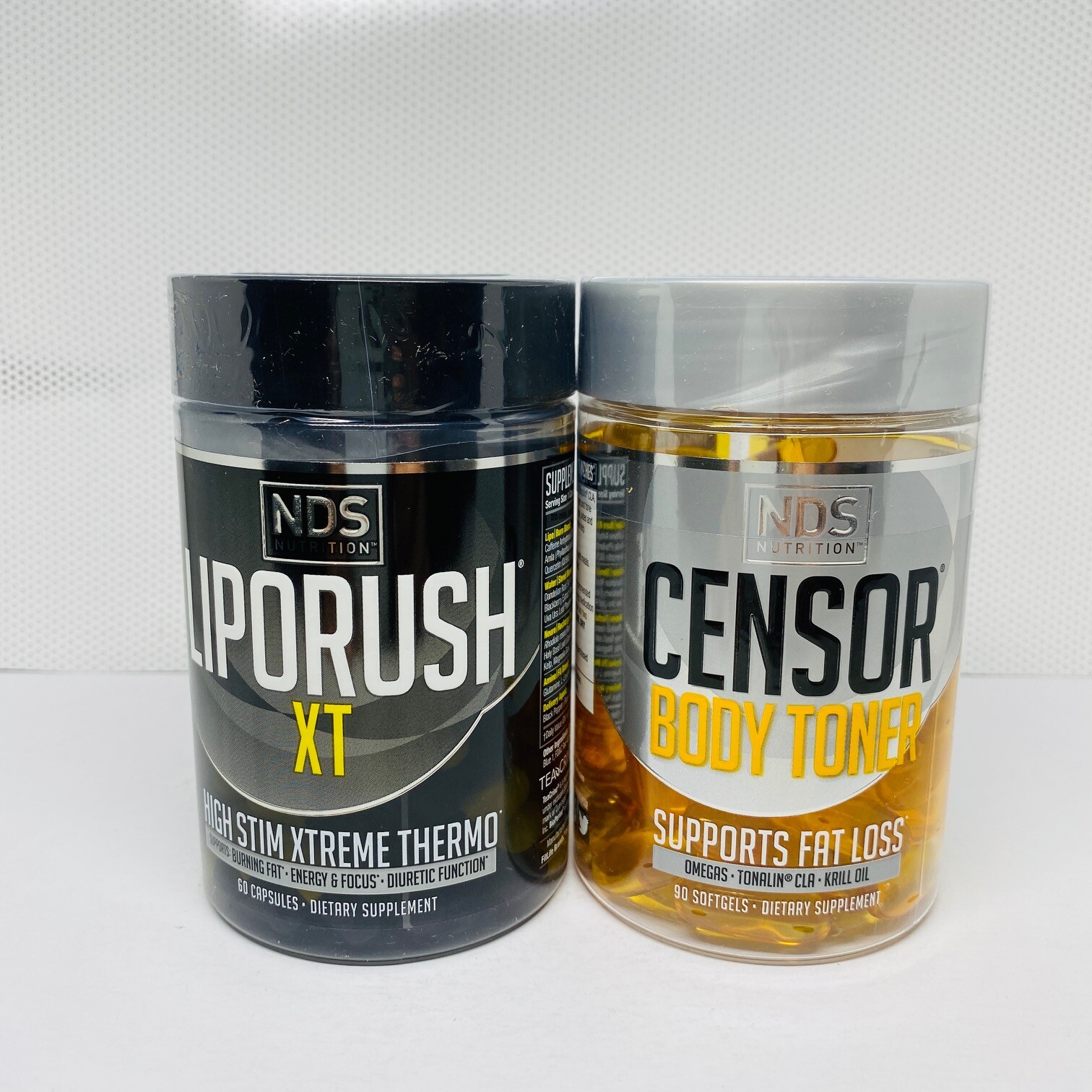 Nds Nutrition Dual Impact Stack Liporush 60 Cap & Censor 90 Sgel Free Ship 08/25