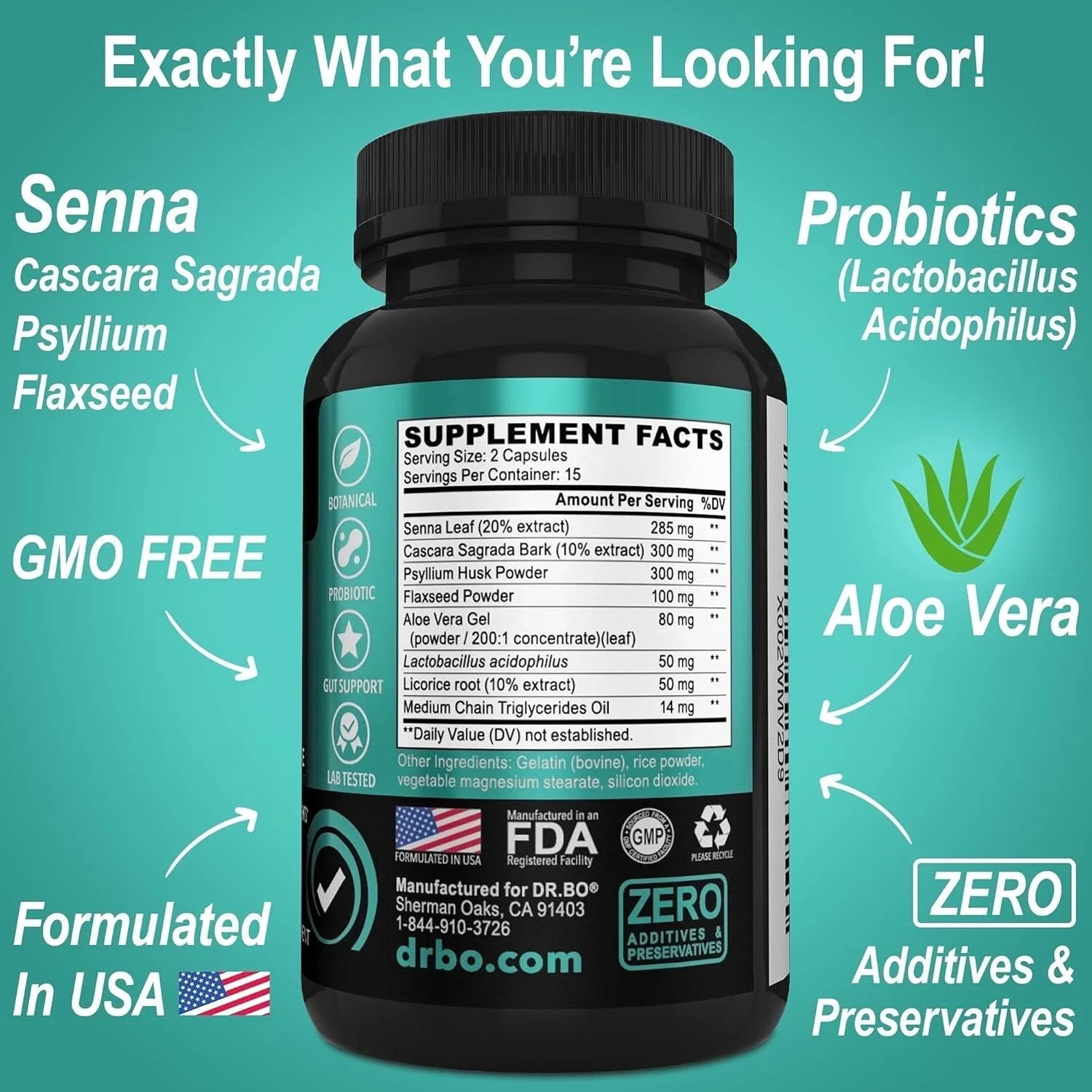 Colon Cleanser Detox for Weight Flush – 15 Day Intestinal Cleanse Pills & Pro…