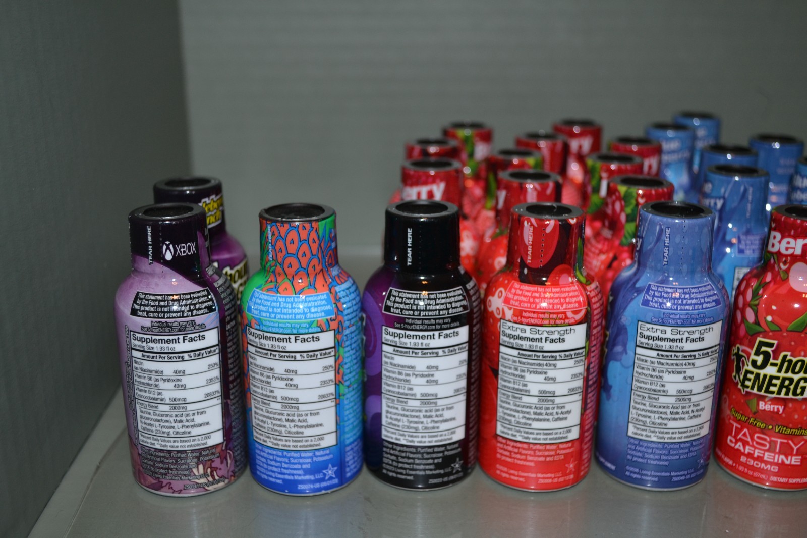 (28) 5-Hour ENERGY Shots, 5 Flavors, 1.93 fl oz, Exp. 09/27+
